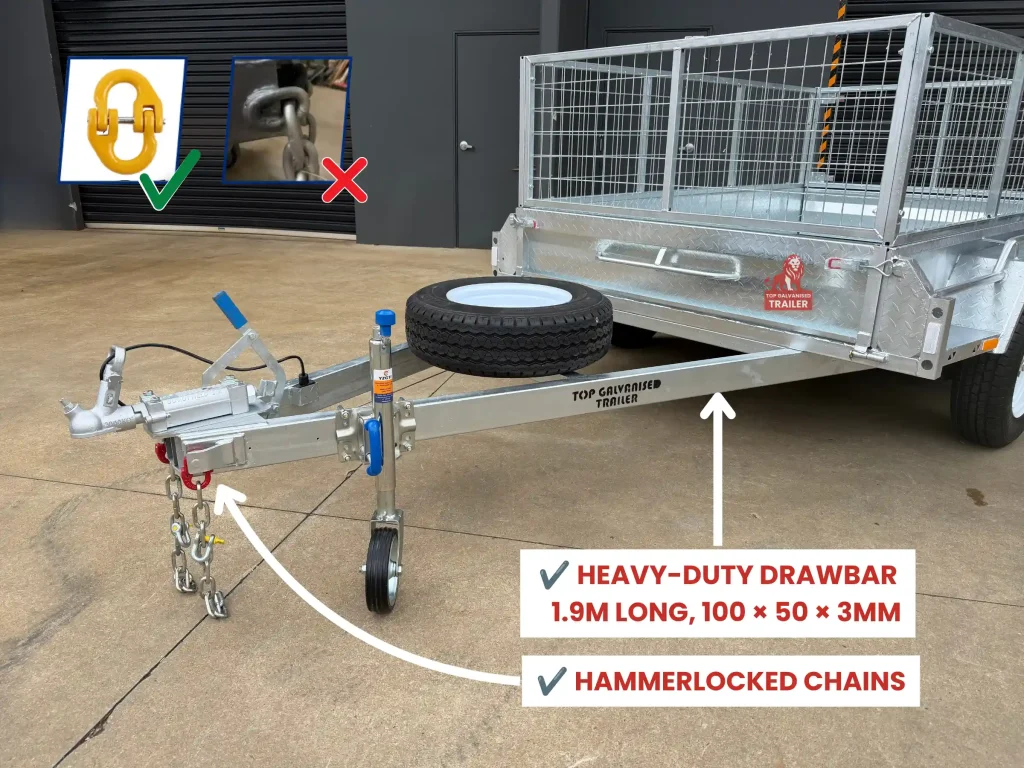 trailer drawbar 1.9m long