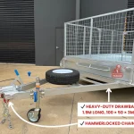 trailer extended drawbar