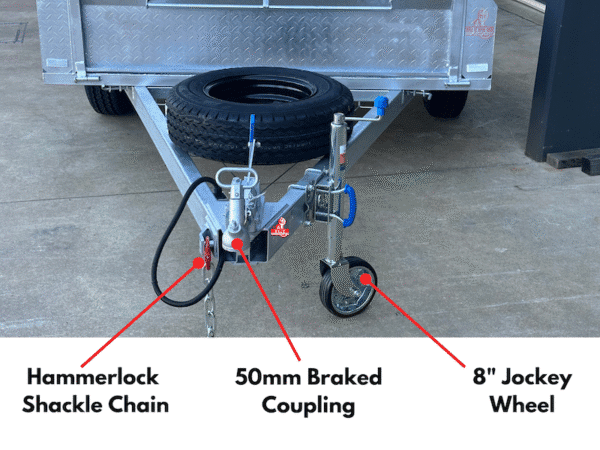 heavy duty box trailer high sides