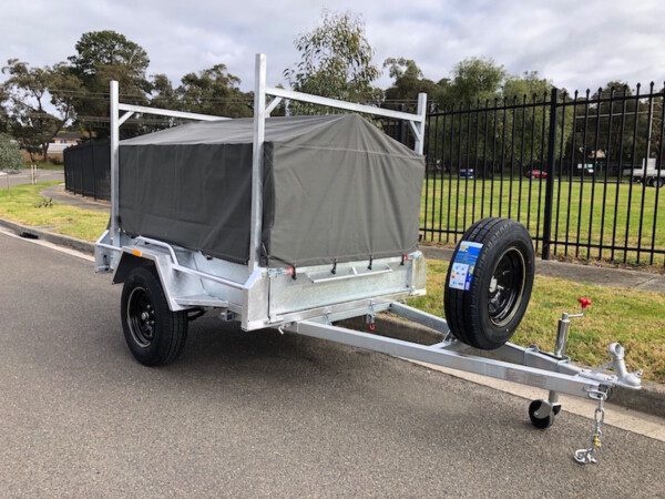 6x4 box trailer with cover