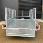 single axle trailer 7x4