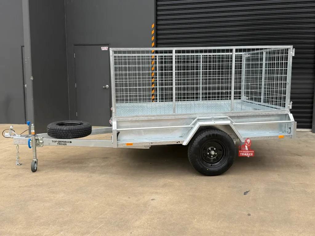 box trailer with cage