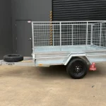 box trailer with cage