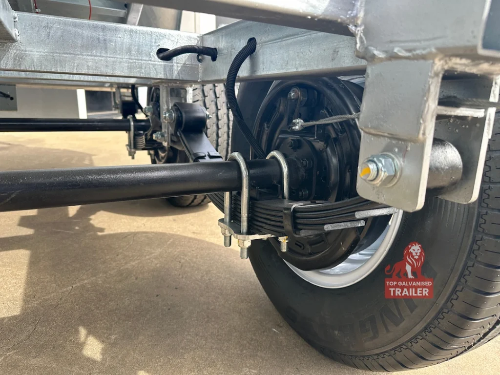 trailer rocker roller suspension