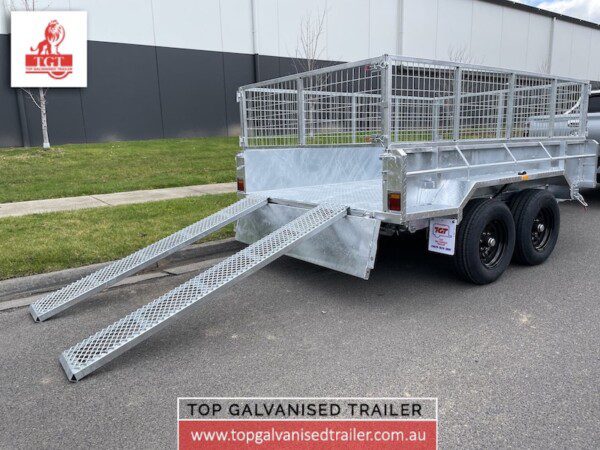 10x5 galvanised hydraulic tipper trailer for sale