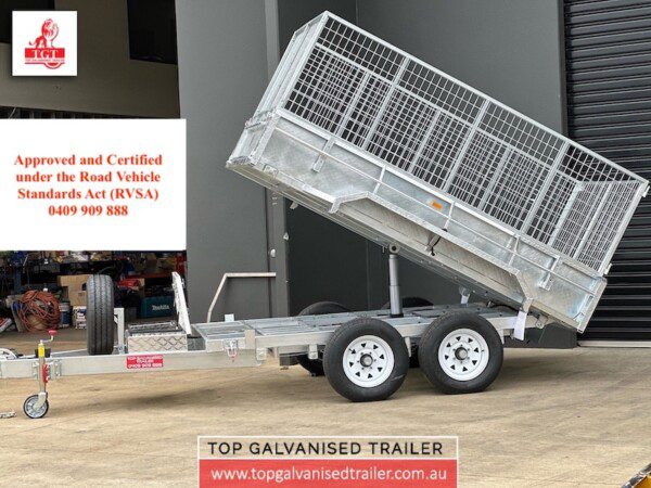 galvanised tippers dump trailer