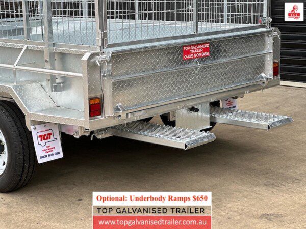 hydraulic tipper galvanised trailer