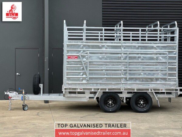 galvanised farming trailer