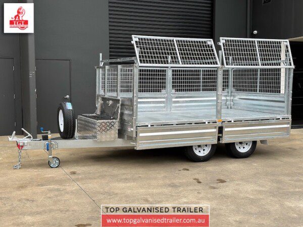 galvanised flat top tipper trailer