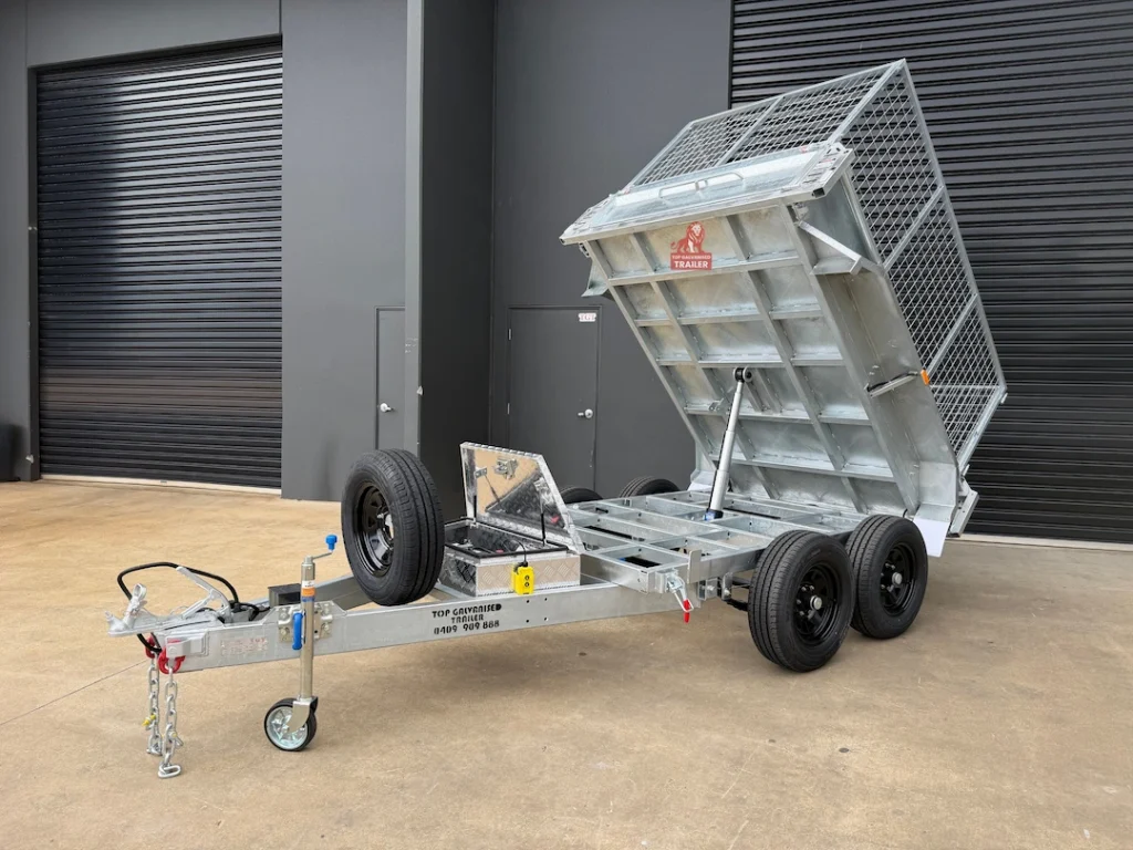 8x5 hydraulic tipper trailer