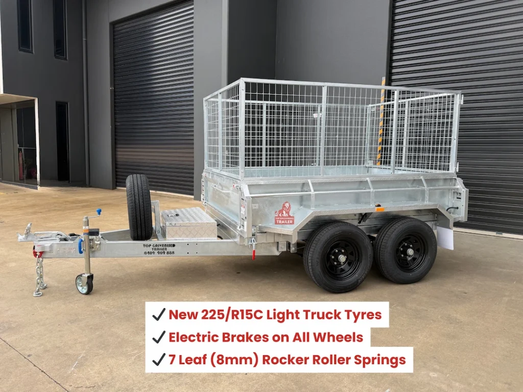 8x5 hydraulic tipper trailer