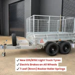 8x5 hydraulic tipper trailer