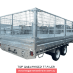 16x8 Flat top trailer with cage