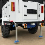compact camper trailer with receiver hitch
