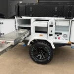 camper trailer with kitchen