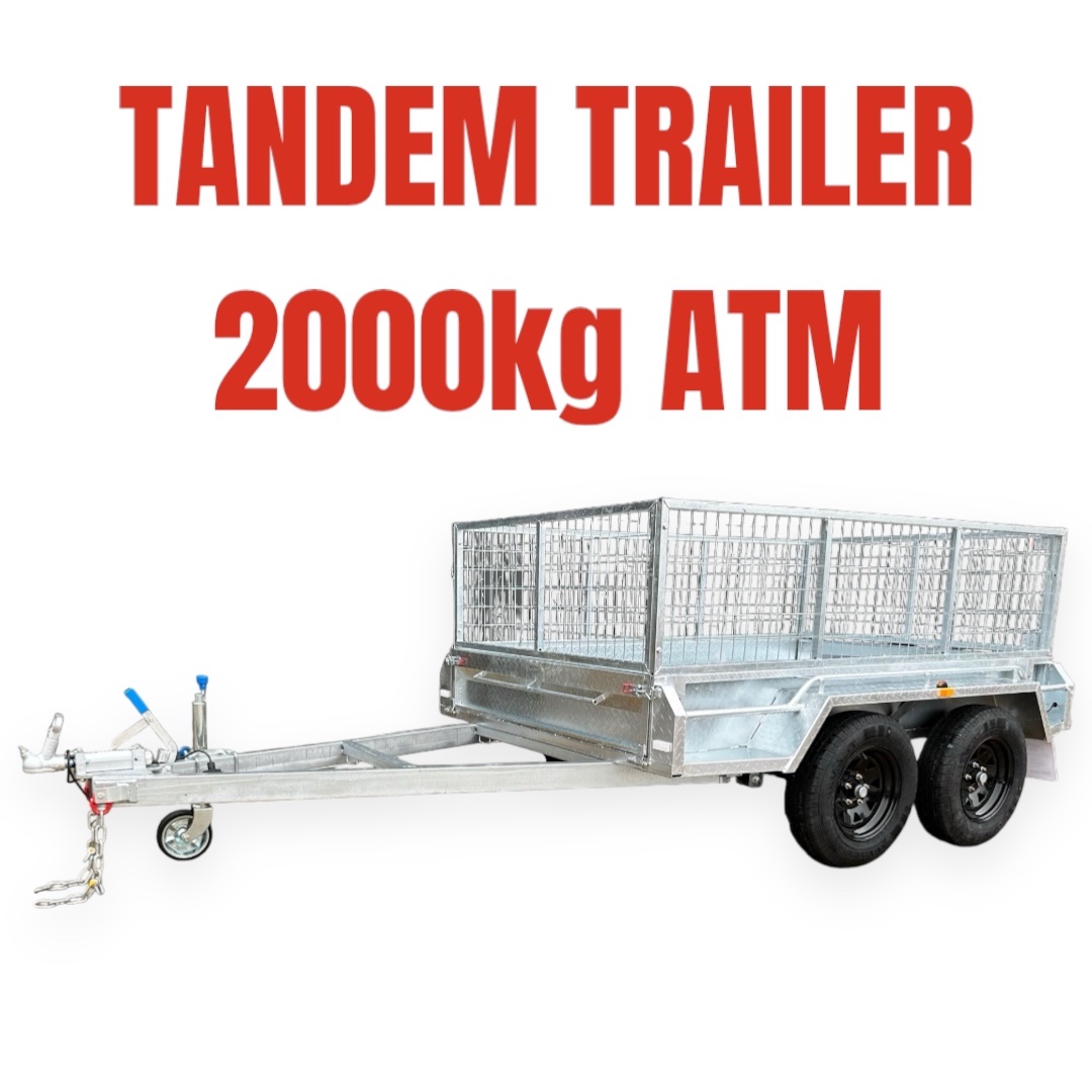 galvanised tandem trailer 2000kg ATM