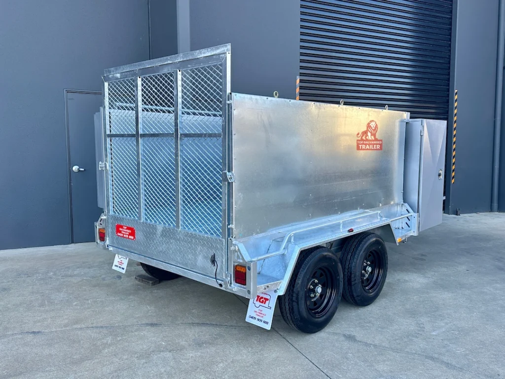 mower trailer with ramp