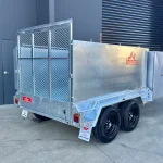 mower trailer with ramp