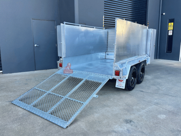 galvanised trailer mower