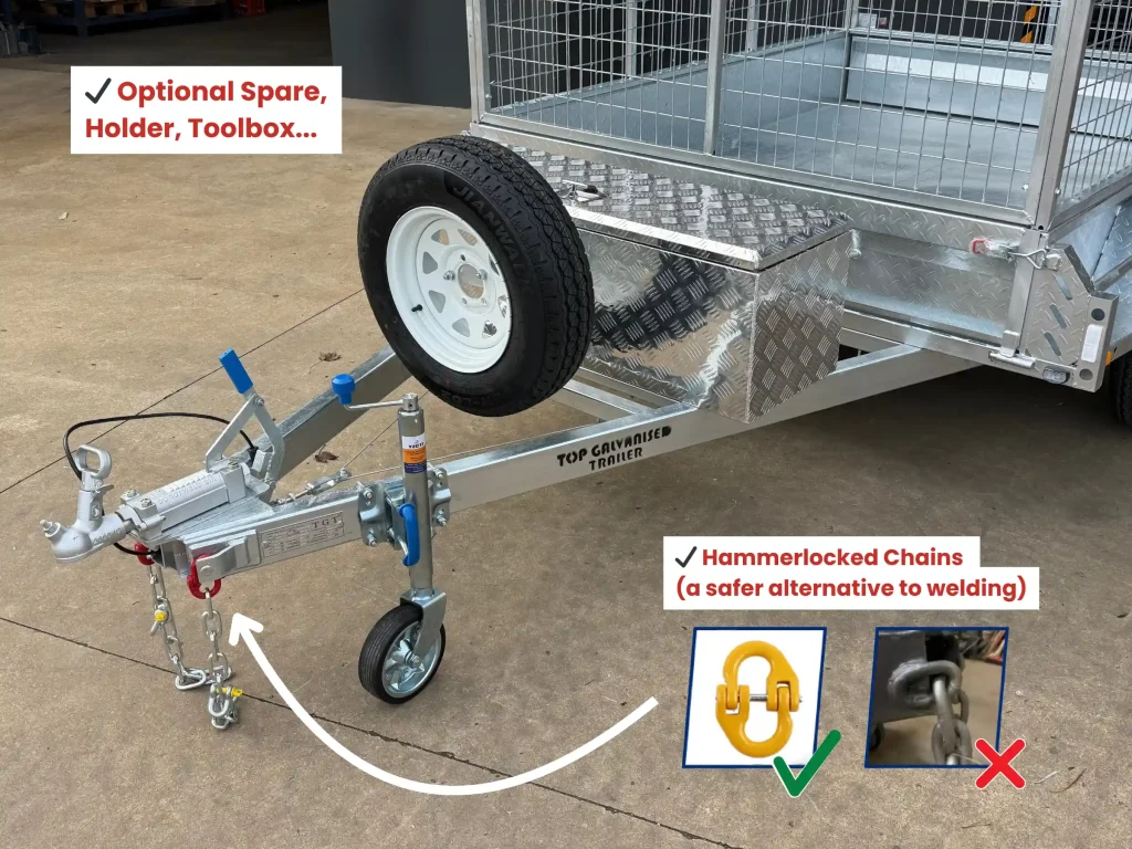 heavy duty trailer drawbar