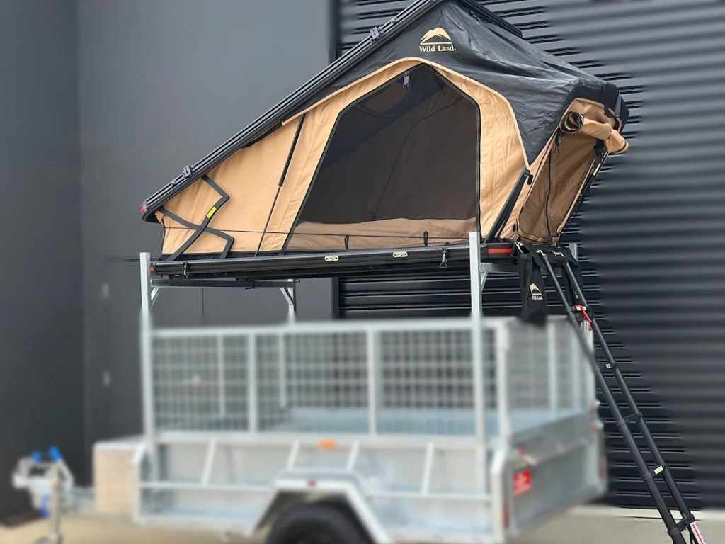 trailer with rooftop tent