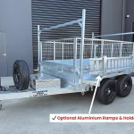 8x5 tipper trailer with ramps