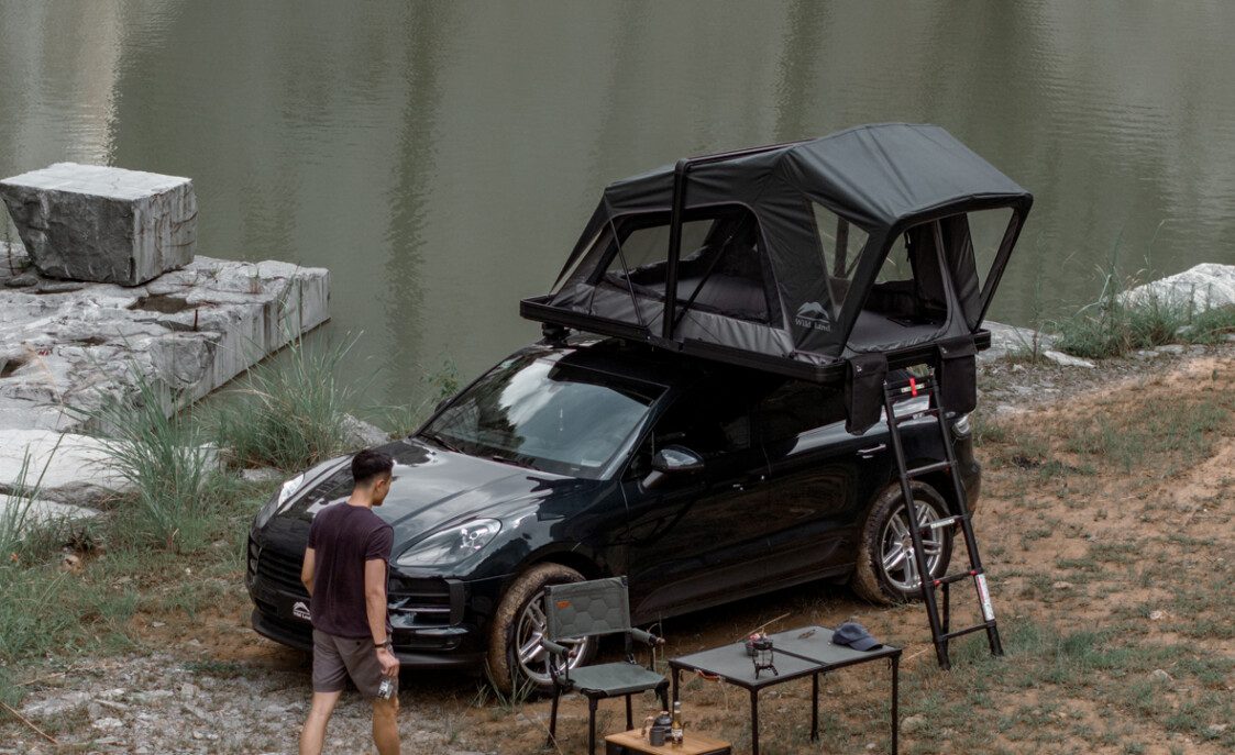 top galvanised trailer roof top tents