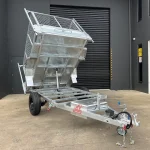 single axle tipper trailer