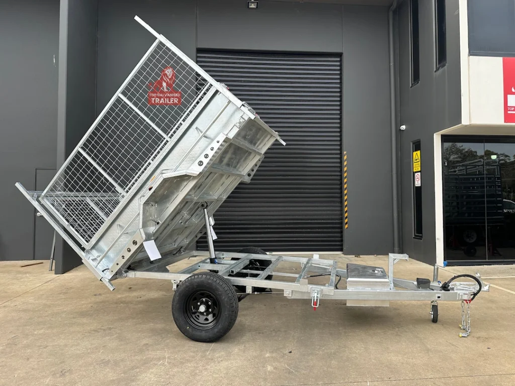 single axle tipper trailer