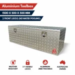 alloy toolbox with locks