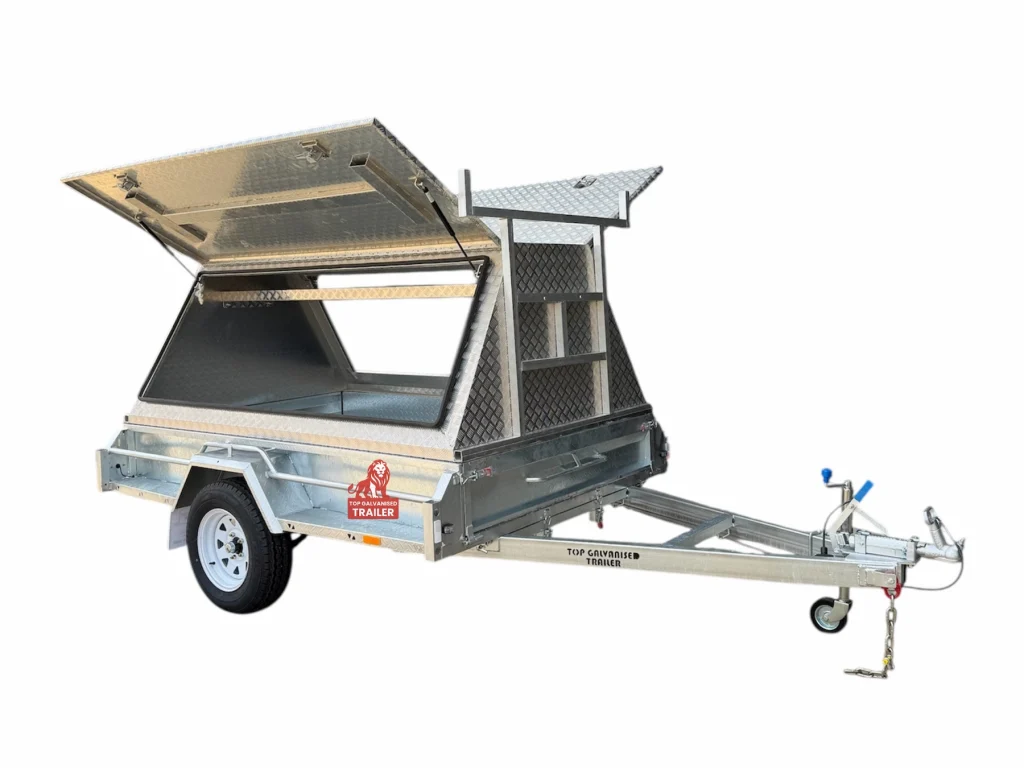 galvanised trailer with canopy for sale