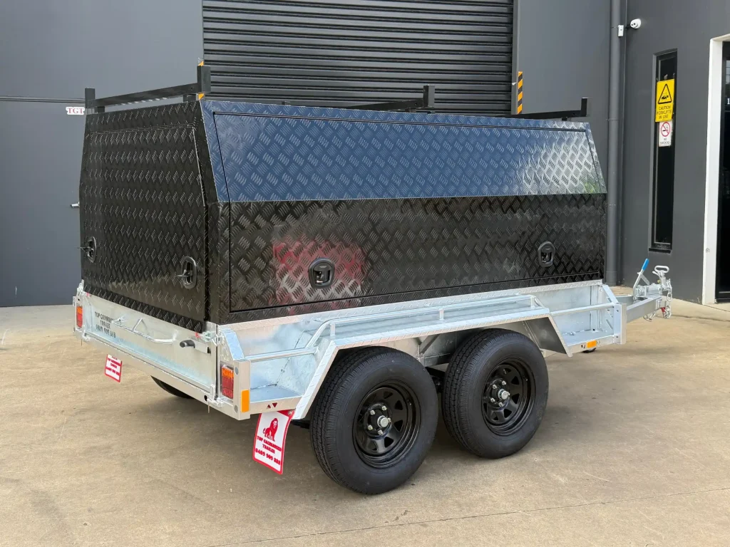 black canopy trailer