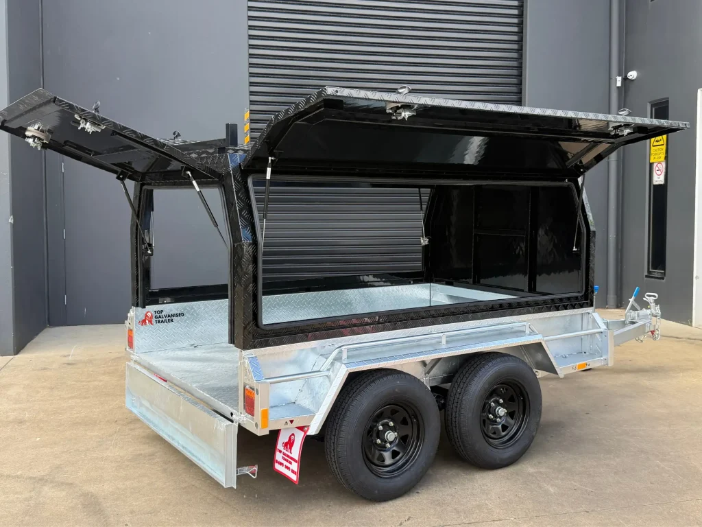 3 door canopy black