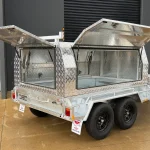 galvanised trailer with canopy