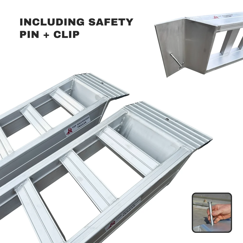 safety pin and clip for ramps