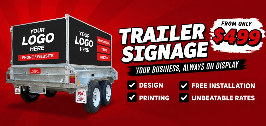 signage for trailer
