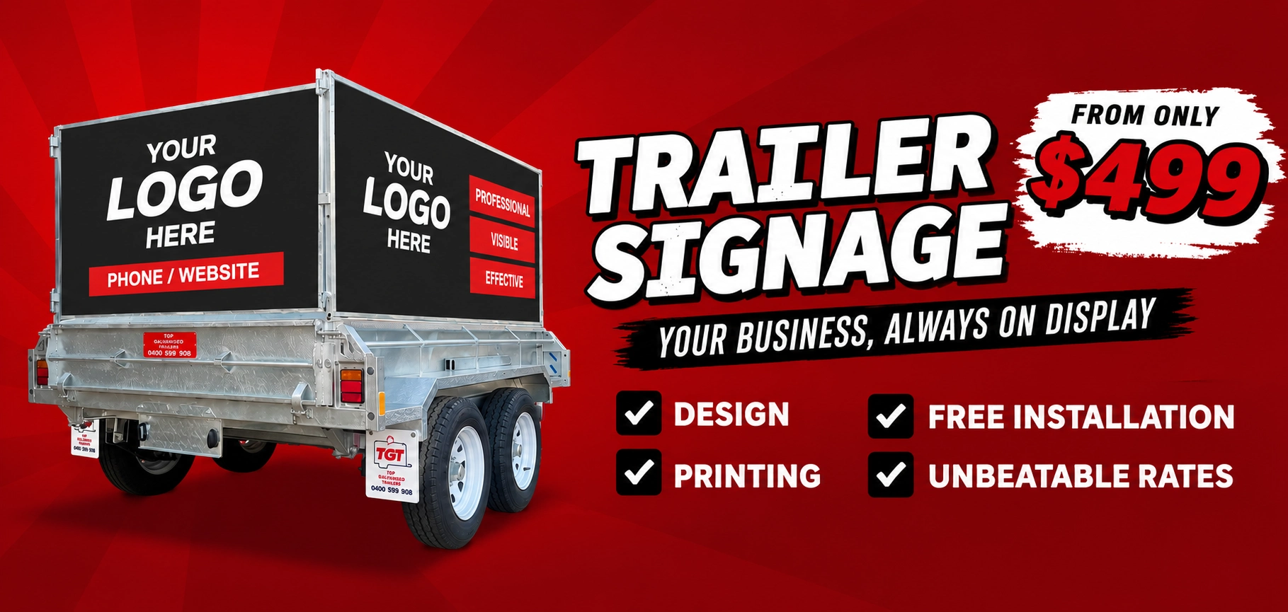 signage for trailer