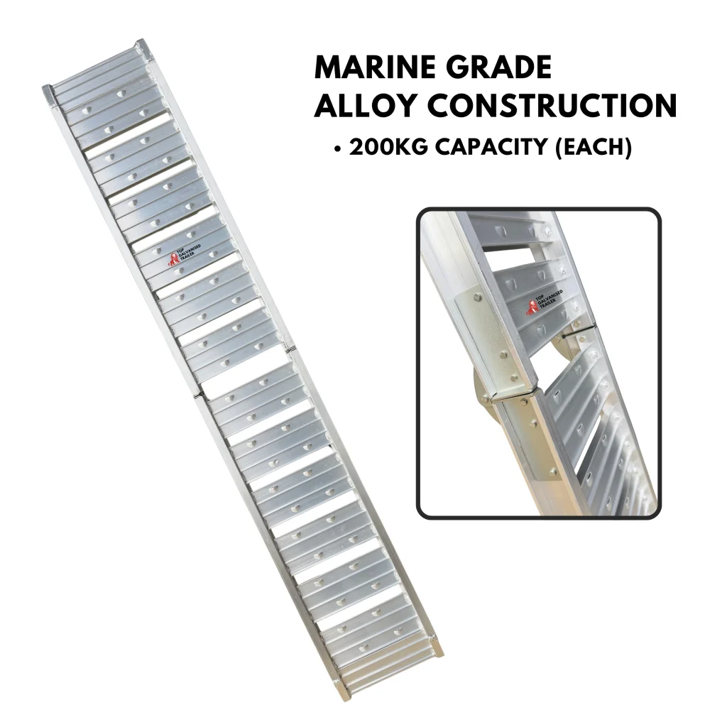 folding ramp for trailer
