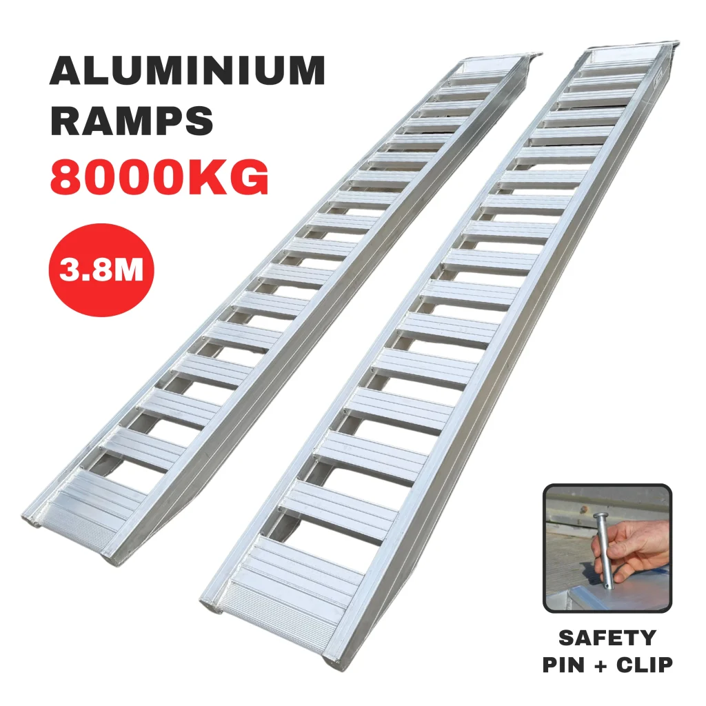 3.8m aluminium loading ramps