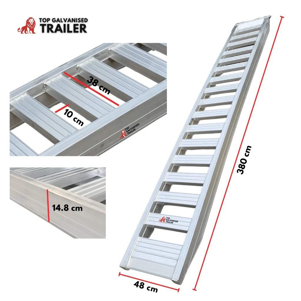 aluminium machinery ramps 8t