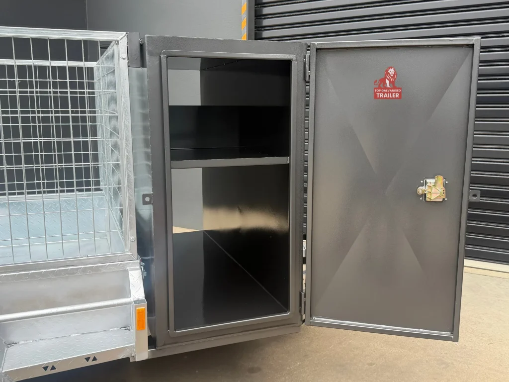 enclosed mower box
