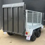 mower trailer barn doors and ramp