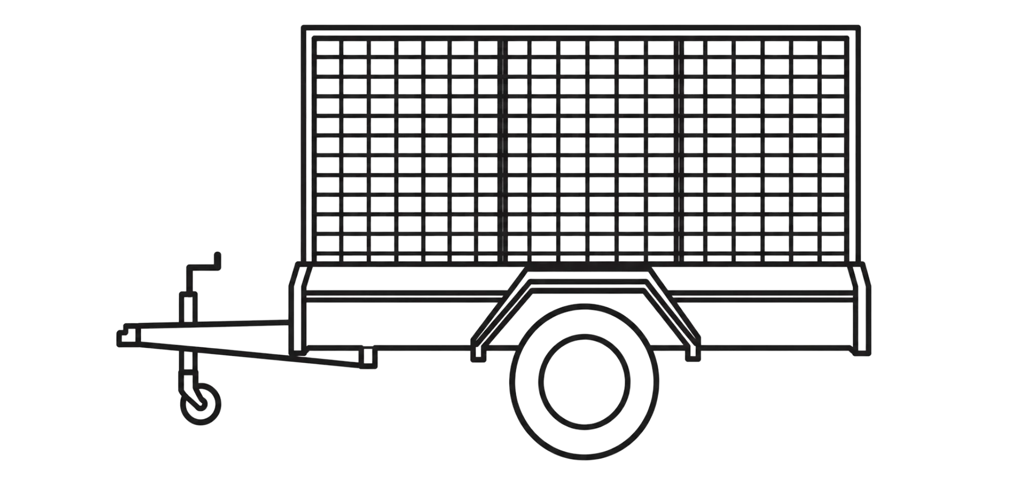 trailer cage signage