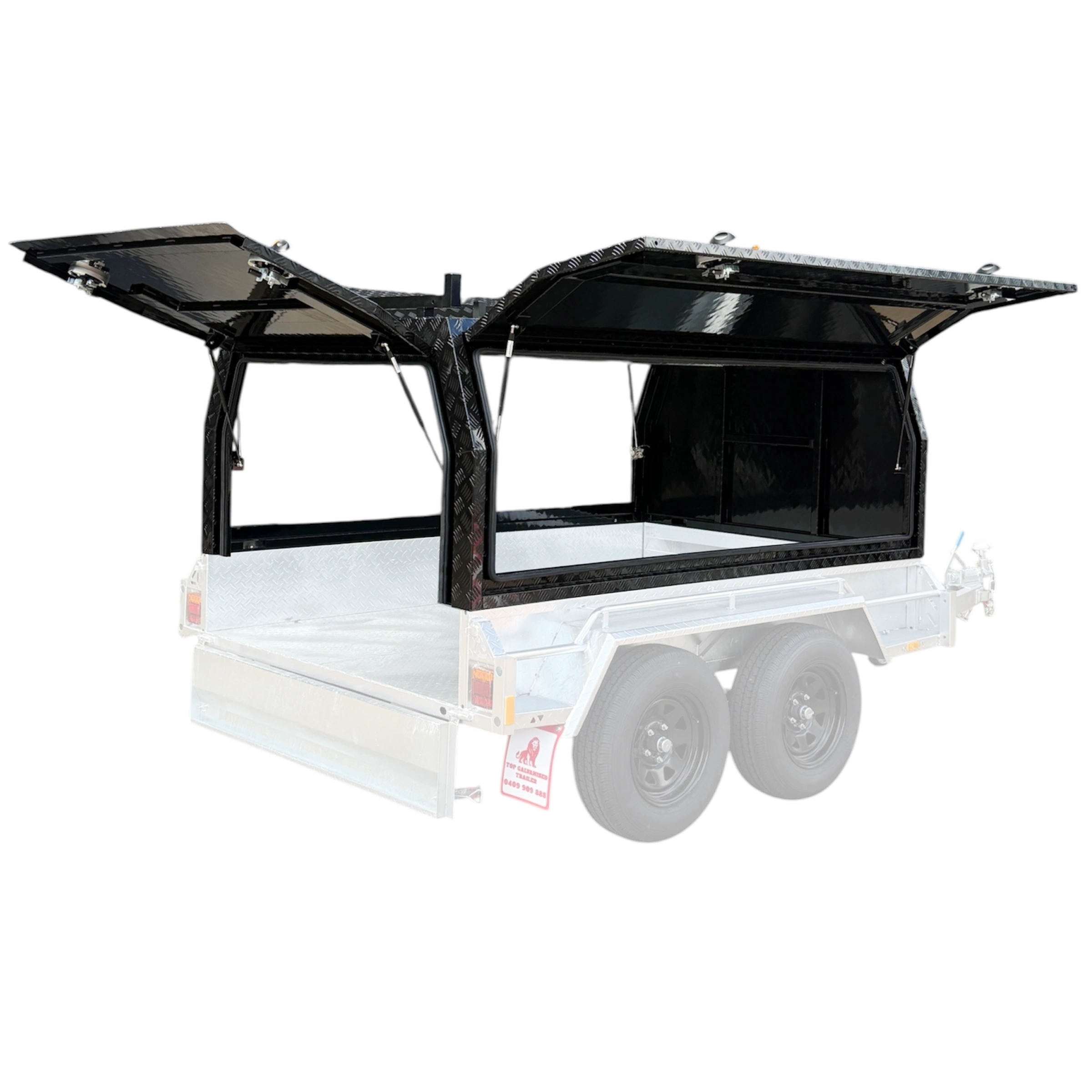 Black Aluminium Trailer Canopy
