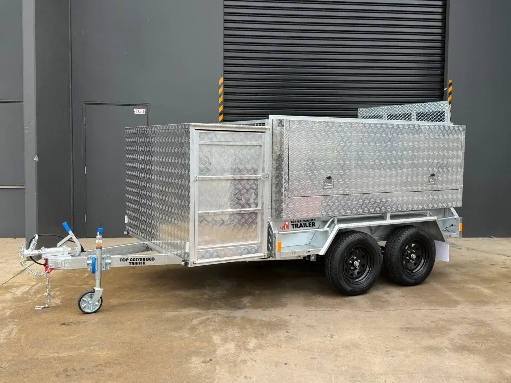 aluminium mowing trailer