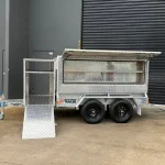 mower trailer setup aluminium