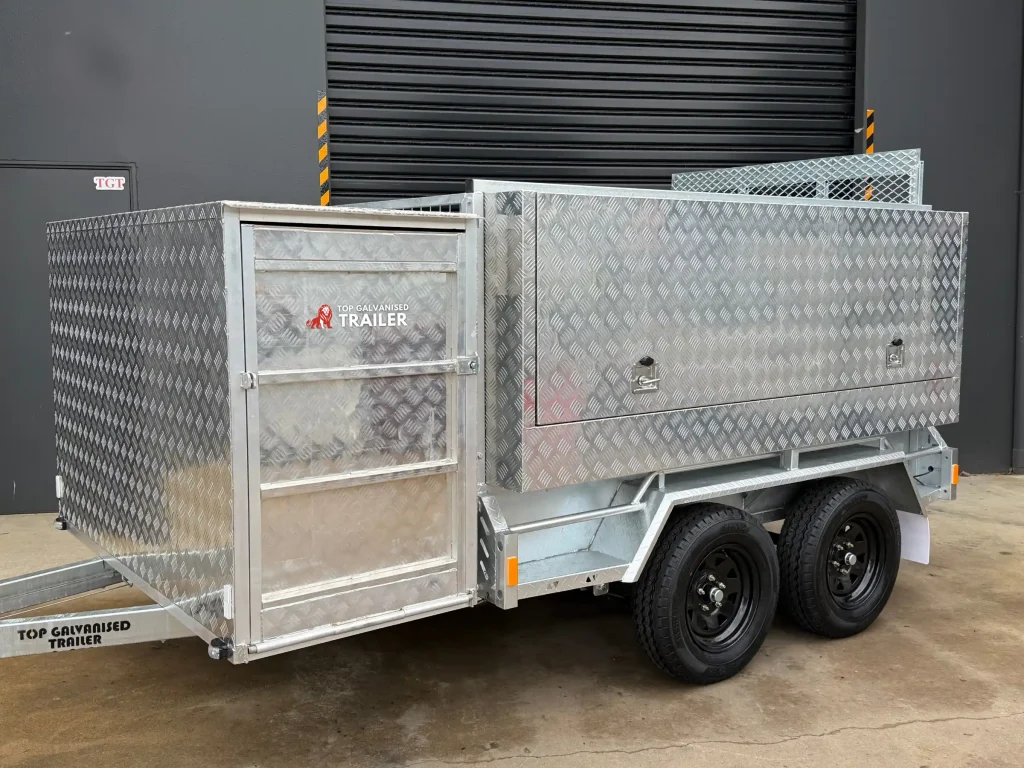 lawn mower trailer aluminium