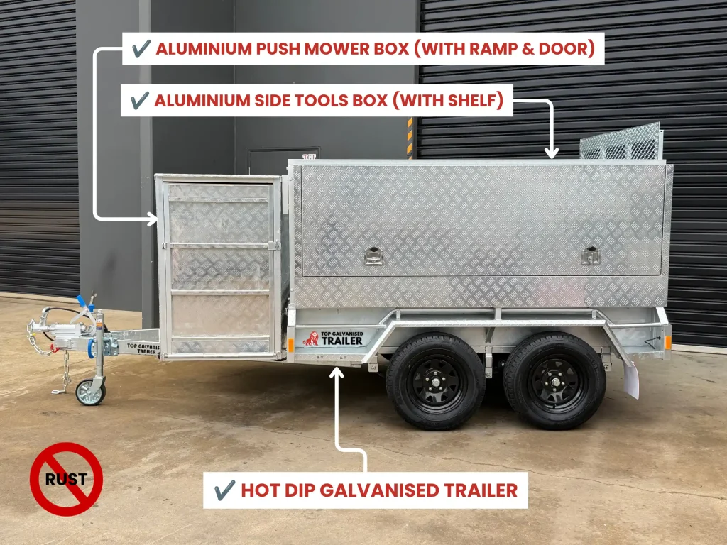 aluminium mower trailer for sale