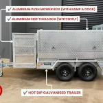 aluminium mower trailer for sale